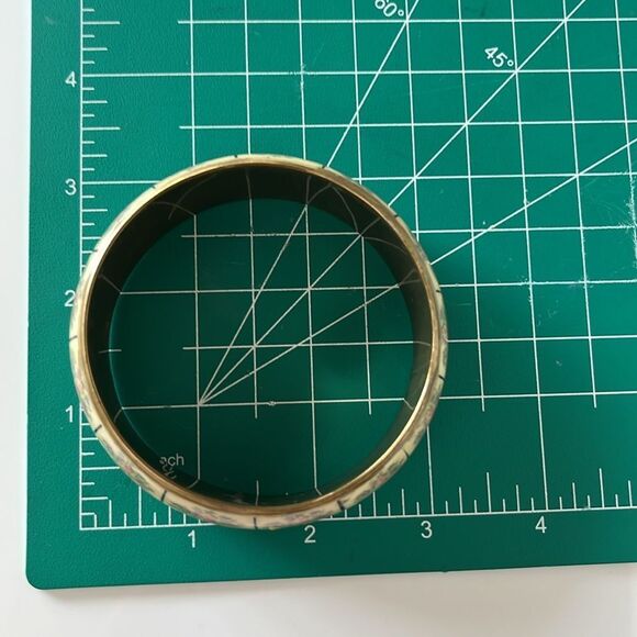 Vintage Chinese Flamingo Motif Bangle Bracelet - Picture 6 of 6